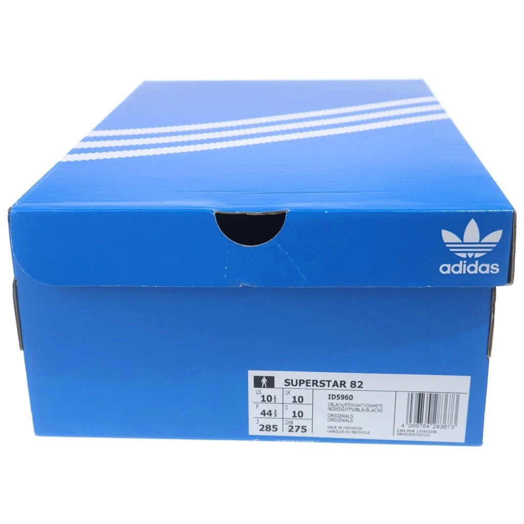 adidas(アディダス) SUPERSTAR 82 CORE BLACK スーパースター82 コアブラック ローカットスニーカー ブラック/ホワイト US10 1/2 28.5cm ID5960