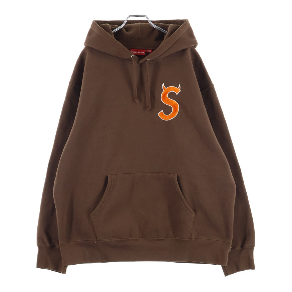 SUPREME(シュプリーム) 22AW S Logo Hooded Swatshirt Sロゴ スウェットプルオーバーパーカー ブラウン