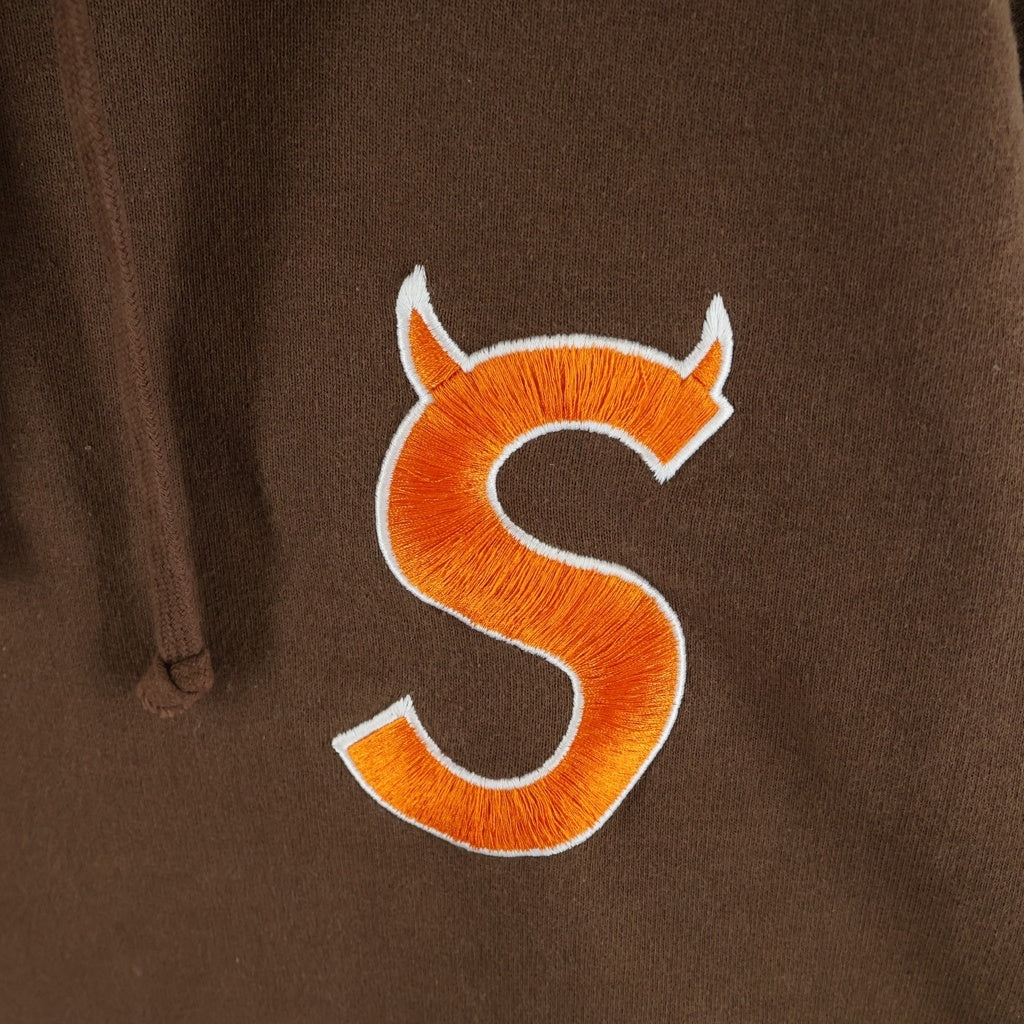SUPREME(シュプリーム) 22AW S Logo Hooded Swatshirt Sロゴ スウェットプルオーバーパーカー ブラウン