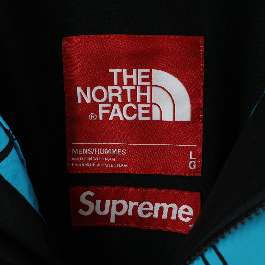 SUPREME(シュプリーム) 21AW ×THE NORTH FACE Steep Tech Apogee Jacket ロゴプリント ジップアップマウンテンジャケット ブラック/ブルー NP52102I