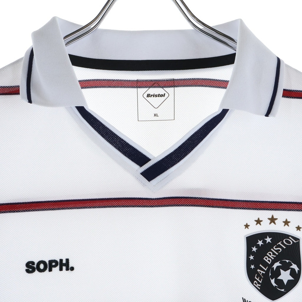 F.C.R.B./F.C.Real Bristol/FCRB(エフシーアールビー/エフシーレアルブリストル) 26SS CHAMPIONS BORDER S/S GAME SHIRT チャンピオンズ ボーダー 半袖シャツ ホワイト FCRBー260066