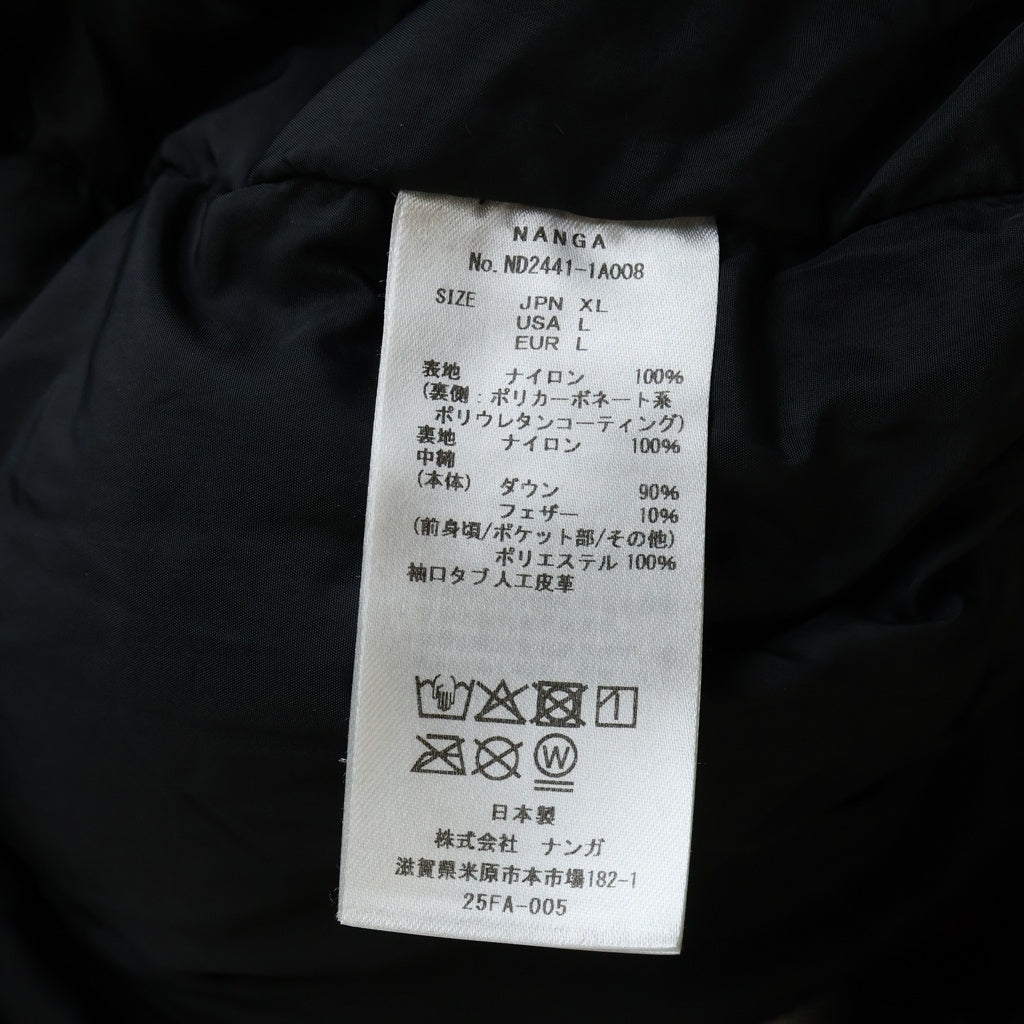 NANGA(ナンガ) AURORA TEX DOWN JACKET IBUKI オーロラテックス ダウンジャケット イブキ ブラック ND2441-1A008