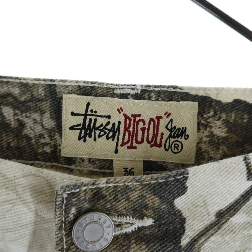STUSSY(ステューシー) 23AW BIG OL JEAN REALTREE EDGE リアルツリー デニムパンツ アイボリー/ブラウン 116602P