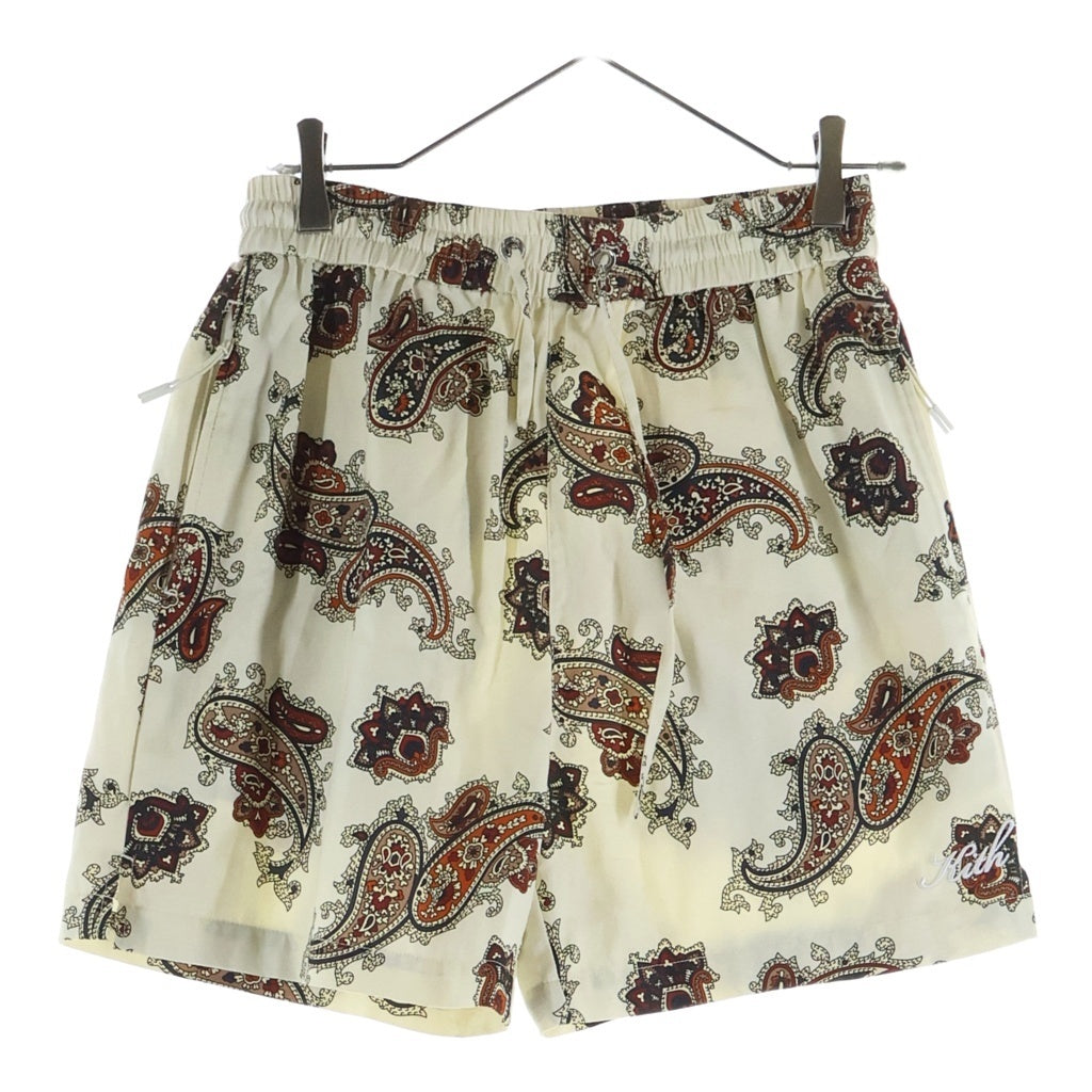 KITH(キス) 22SS Printed Active Short Silk ペイズリープリント アクティブ ショーツ ショート ハーフパンツ ベージュ