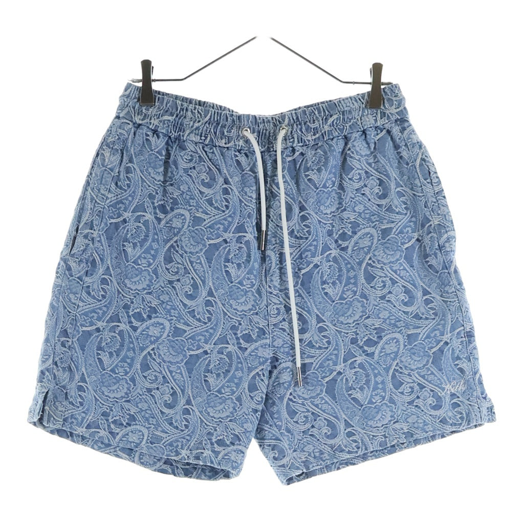 KITH(キス) 23SS ペイズリージャガード コットンショーツショートハーフパンツ ブルー KHM060139