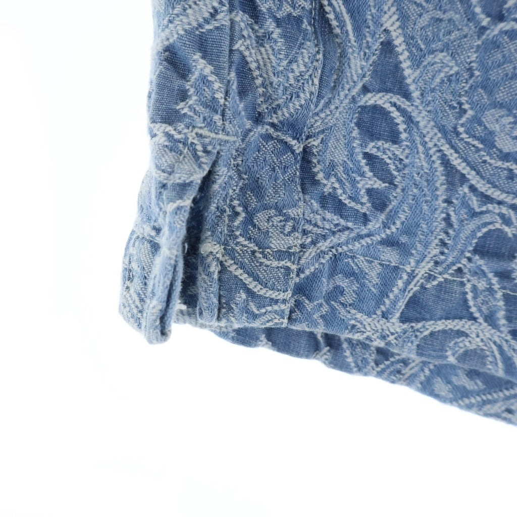 KITH(キス) 23SS ペイズリージャガード コットンショーツショートハーフパンツ ブルー KHM060139