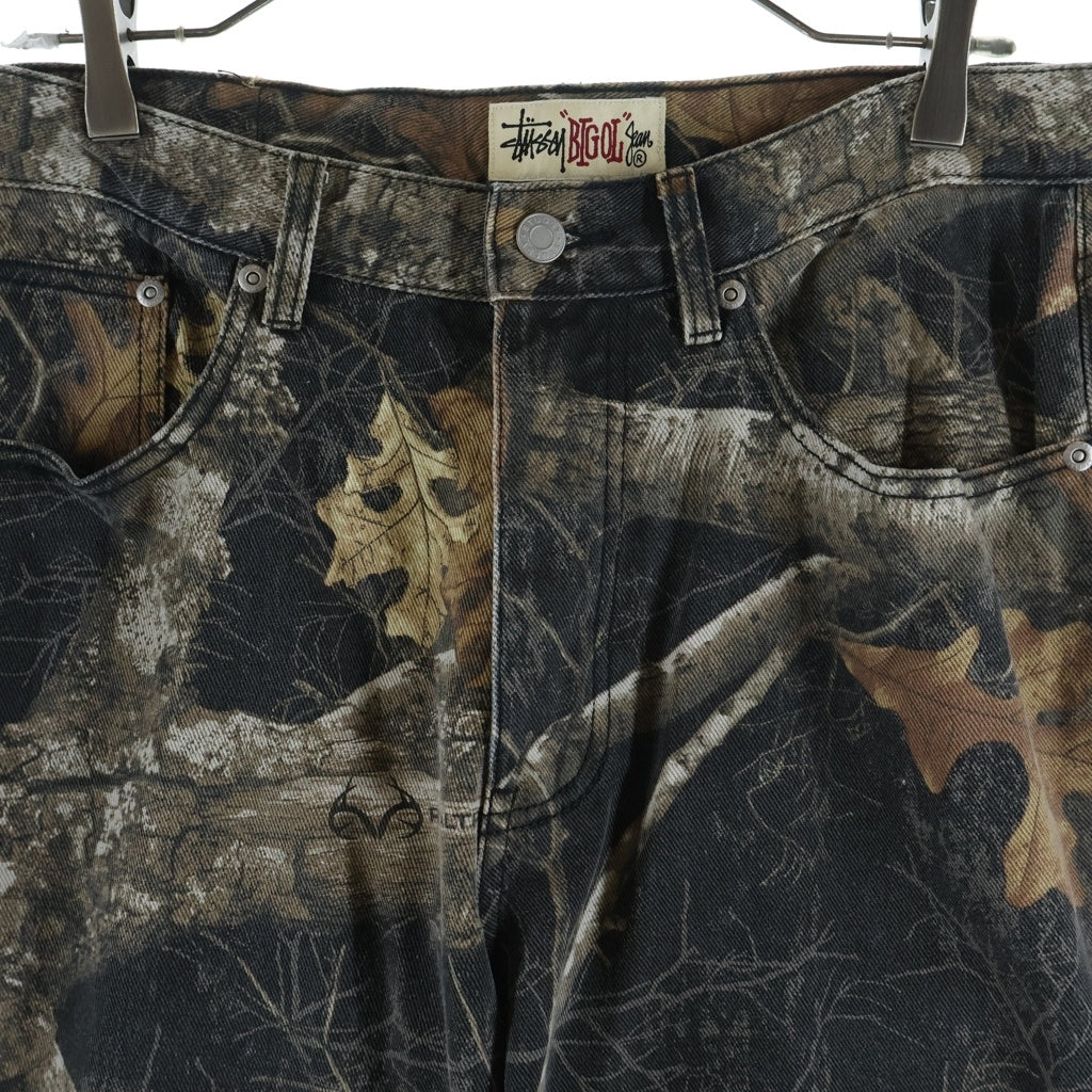 STUSSY(ステューシー) 23AW BIG OL JEAN REALTREE EDGE リアルツリー デニムパンツ ブラック/ブラウン 116602P