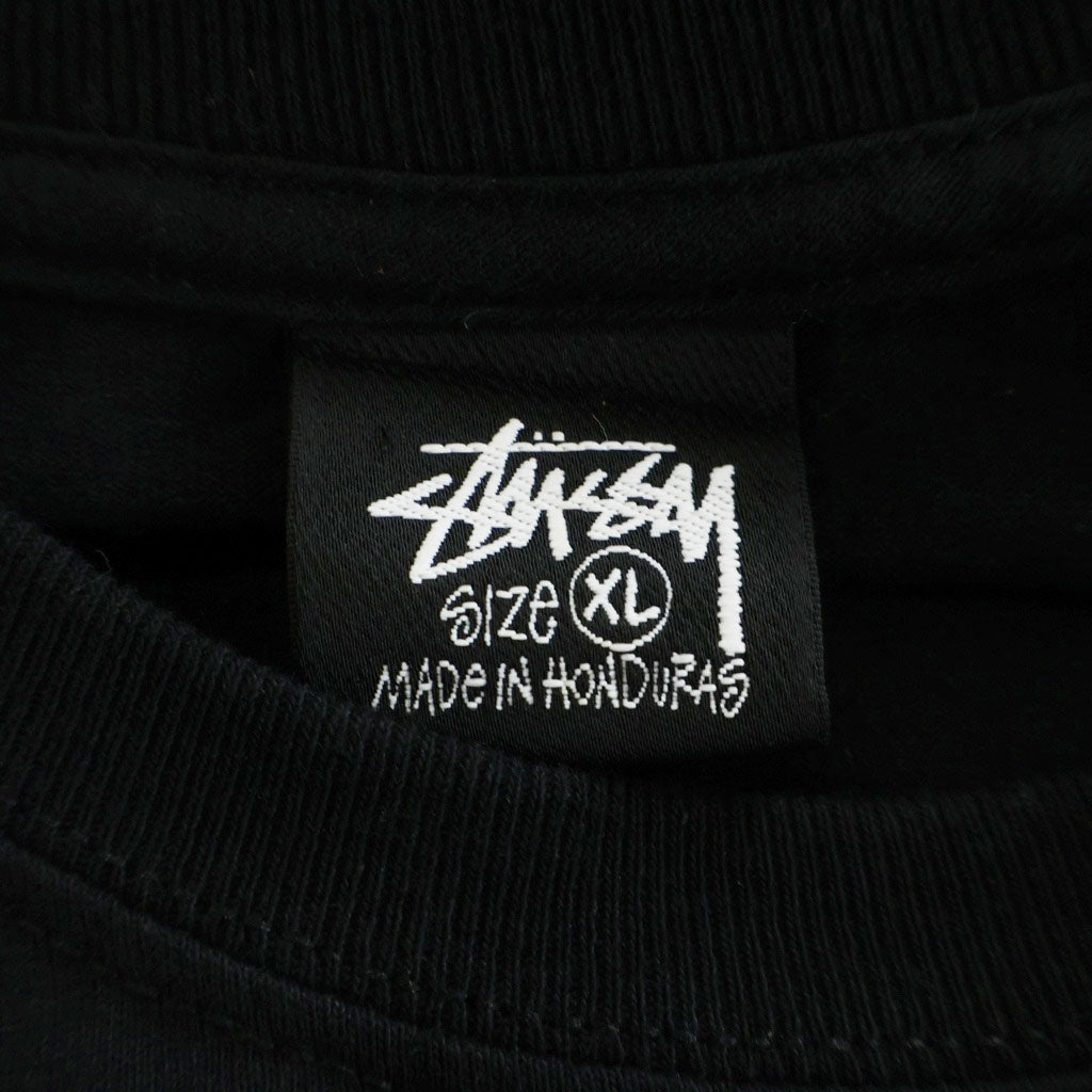 STUSSY(ステューシー) バックフォトプリントクルーネック半袖 Tシャツカットソー ブラック