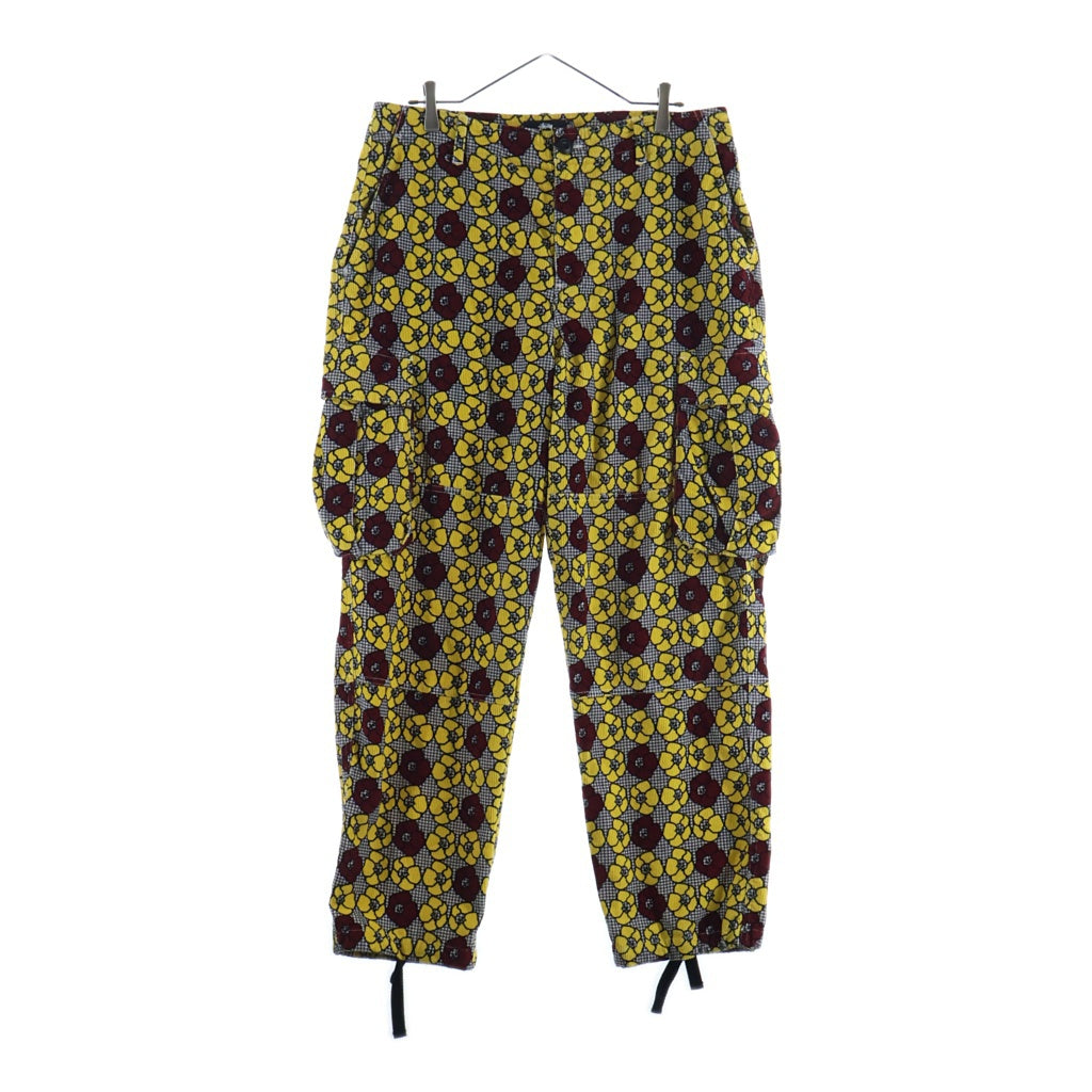 STUSSY(ステューシー) フラワー総柄 コーデュロイ カーゴロングパンツ マルチ 316079