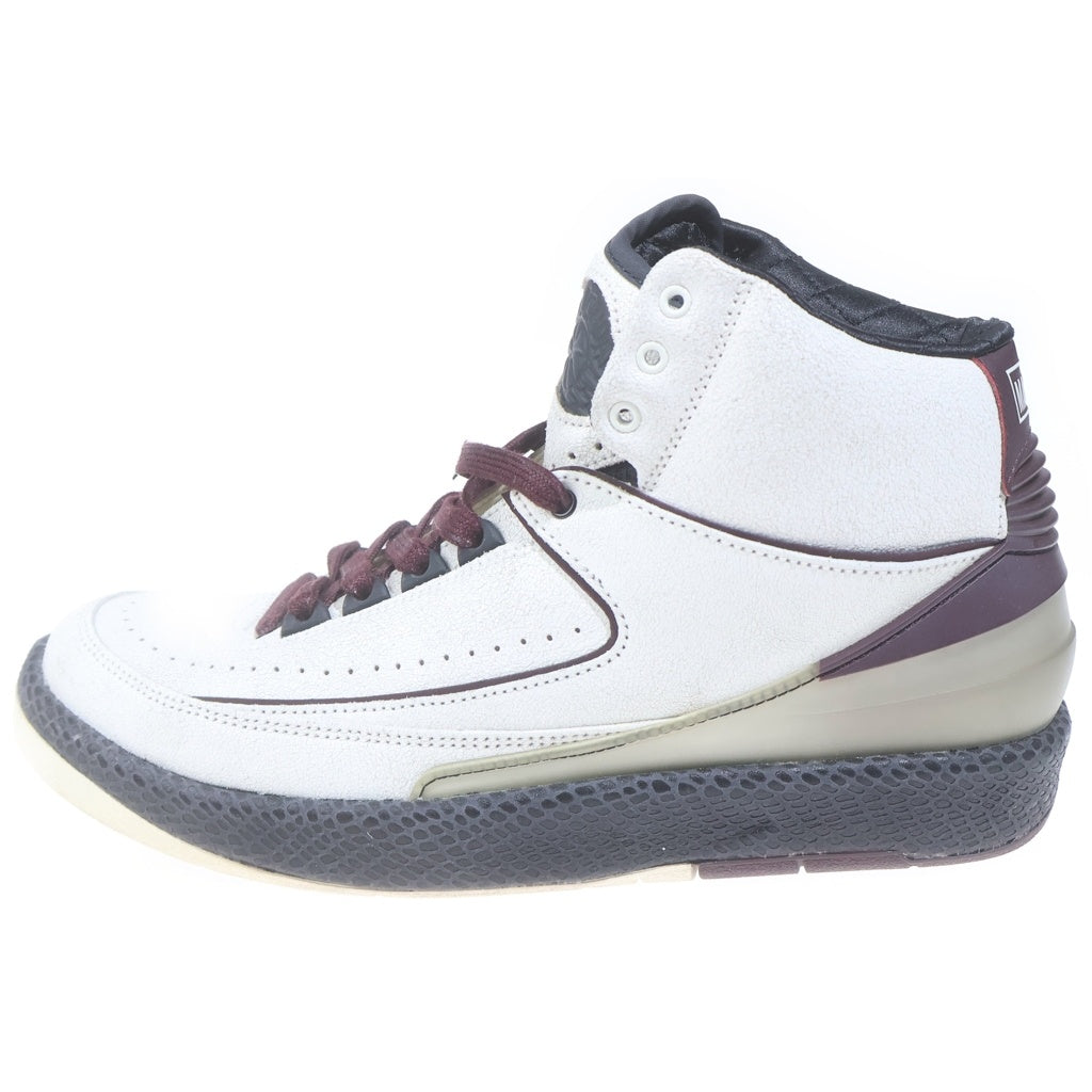 NIKE(ナイキ) ×A MA MANIERE AIR JORDAN 2 RETRO SP DO7216-100 ア マ マニエール エアジョーダン 2 レトロ ハイカットスニーカー ホワイト/バーガンディ US9.5/27.5cm