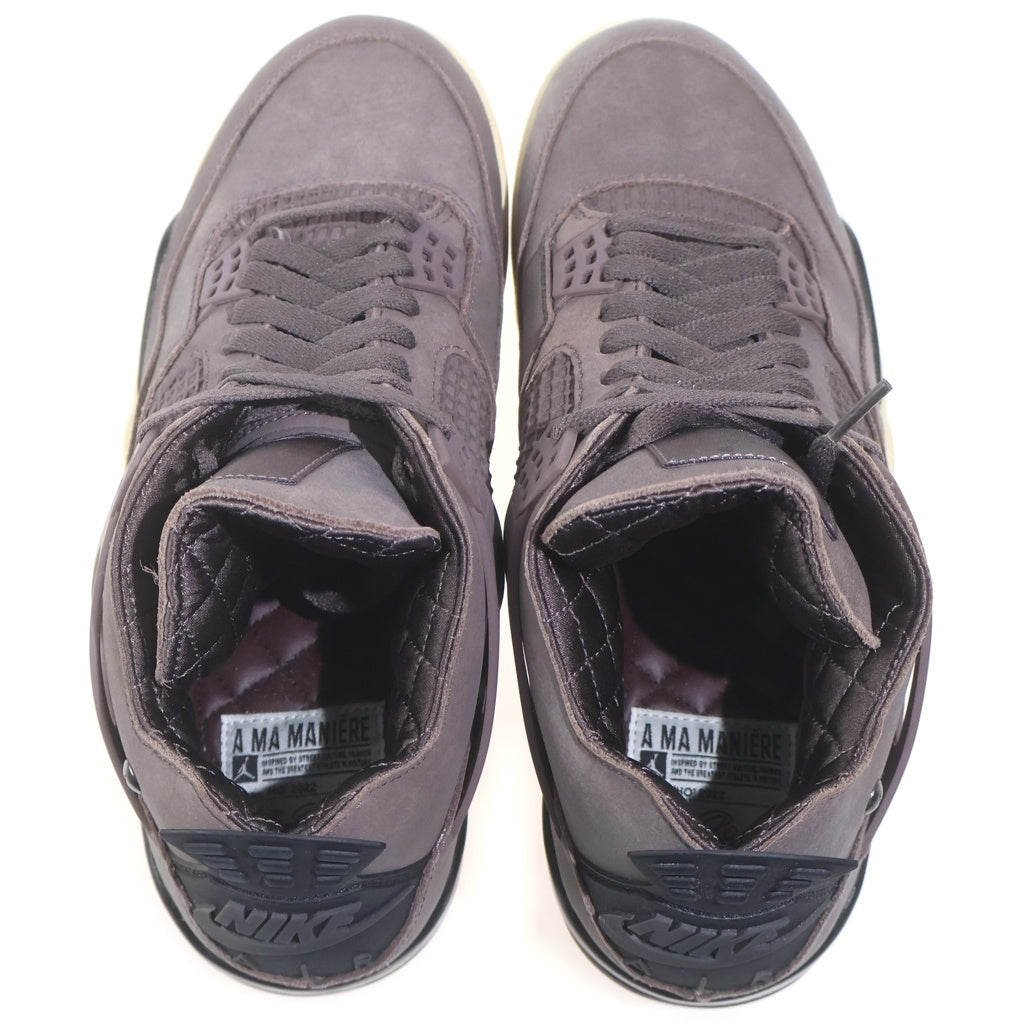 NIKE(ナイキ) ×A MA MANIERE AIR JORDAN 4 RETRO SP VIOLET ORE DV6773-220 アママニエール エアジョーダン レトロ ハイカットスニーカー ブラウン US9.5/27.5cm