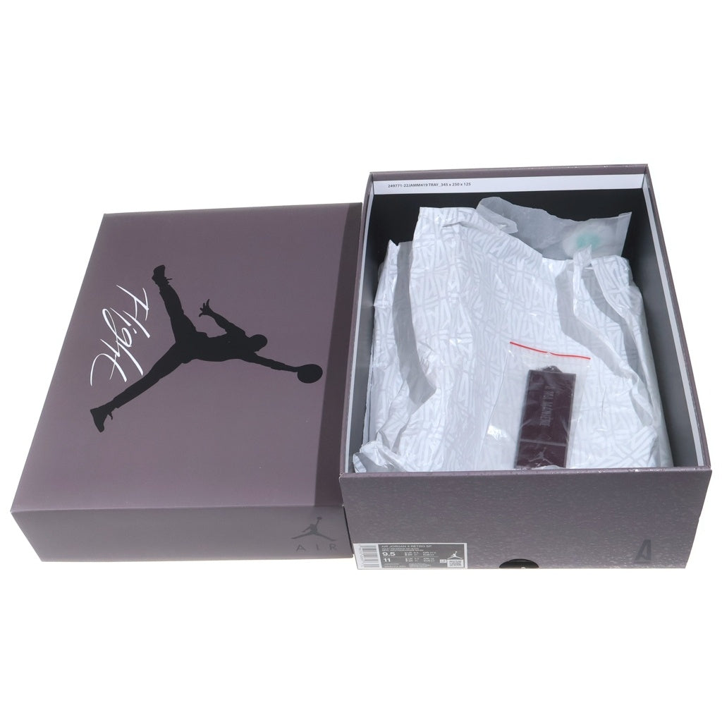 NIKE(ナイキ) ×A MA MANIERE AIR JORDAN 4 RETRO SP VIOLET ORE DV6773-220 アママニエール エアジョーダン レトロ ハイカットスニーカー ブラウン US9.5/27.5cm