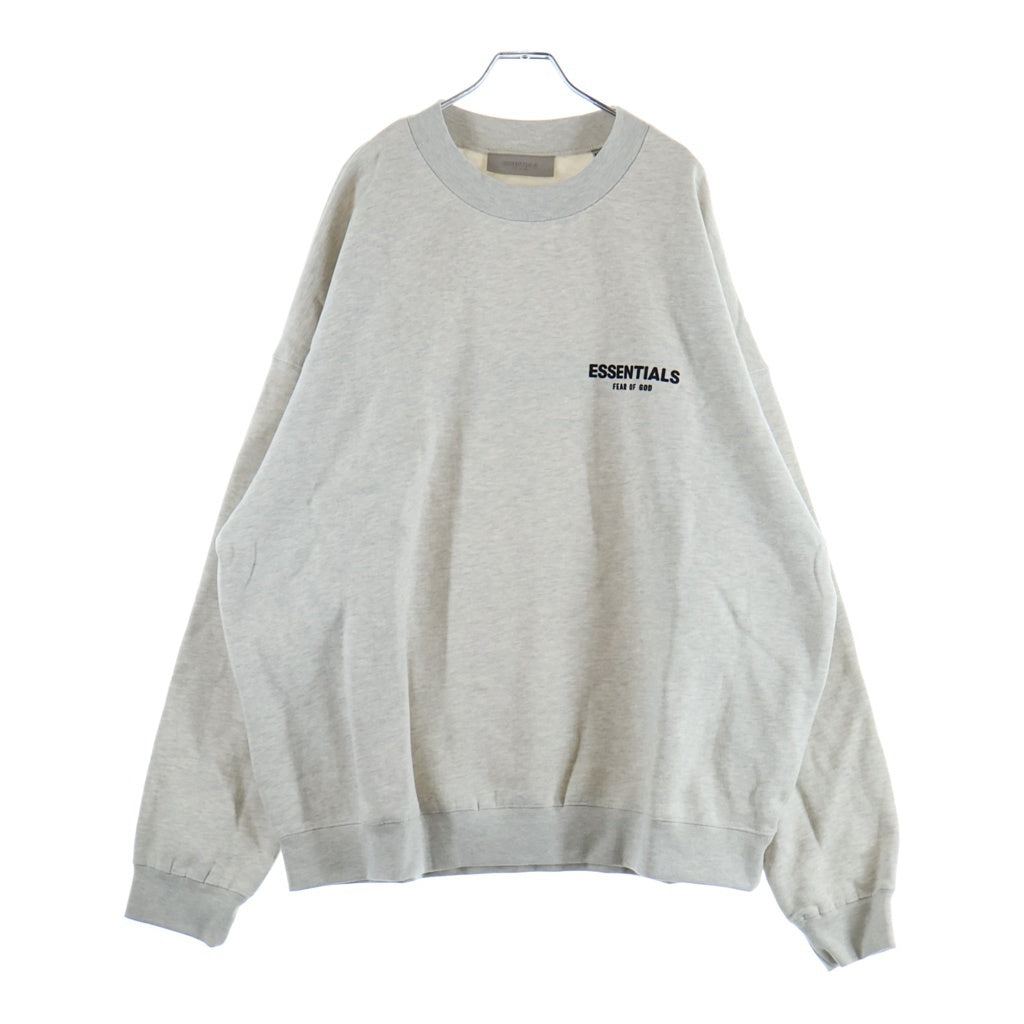 FEAR OF GOD ESSENTIALS(フィアオブゴッド エッセンシャルズ) ロゴプリントクルーネック スウェット トレーナー グレー