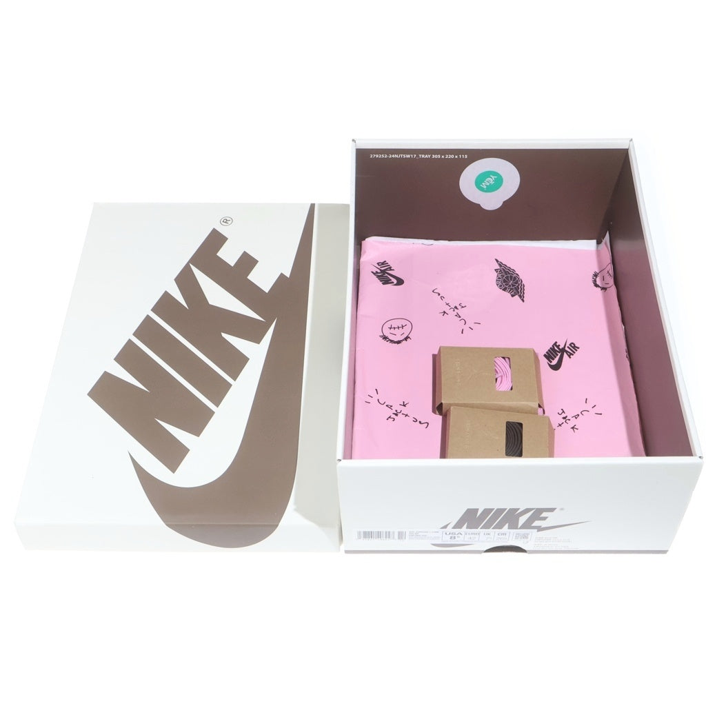NIKE(ナイキ) ×TRAVIS SCOTT AIR JORDAN 1 LOW OG SP VELVET BROWN DM7866-202 トラヴィススコット エアジョーダン 1 ベルベット ローカットスニーカー US8.5/26.5cm