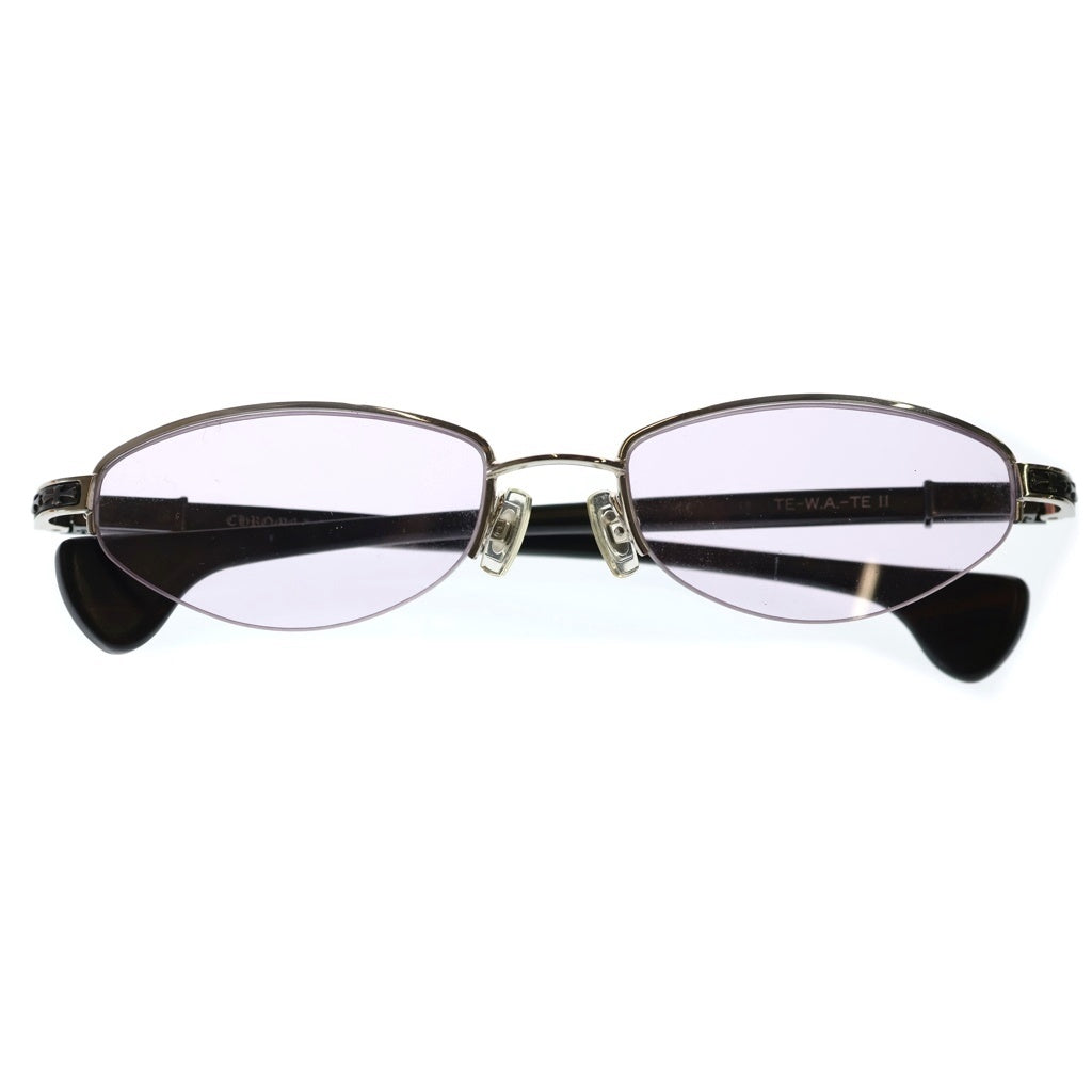 CHROME HEARTS(クロムハーツ) TE-W.A.-TE II BSフレア フレーム マホガニー ウッド フレーム 眼鏡 ブラウン