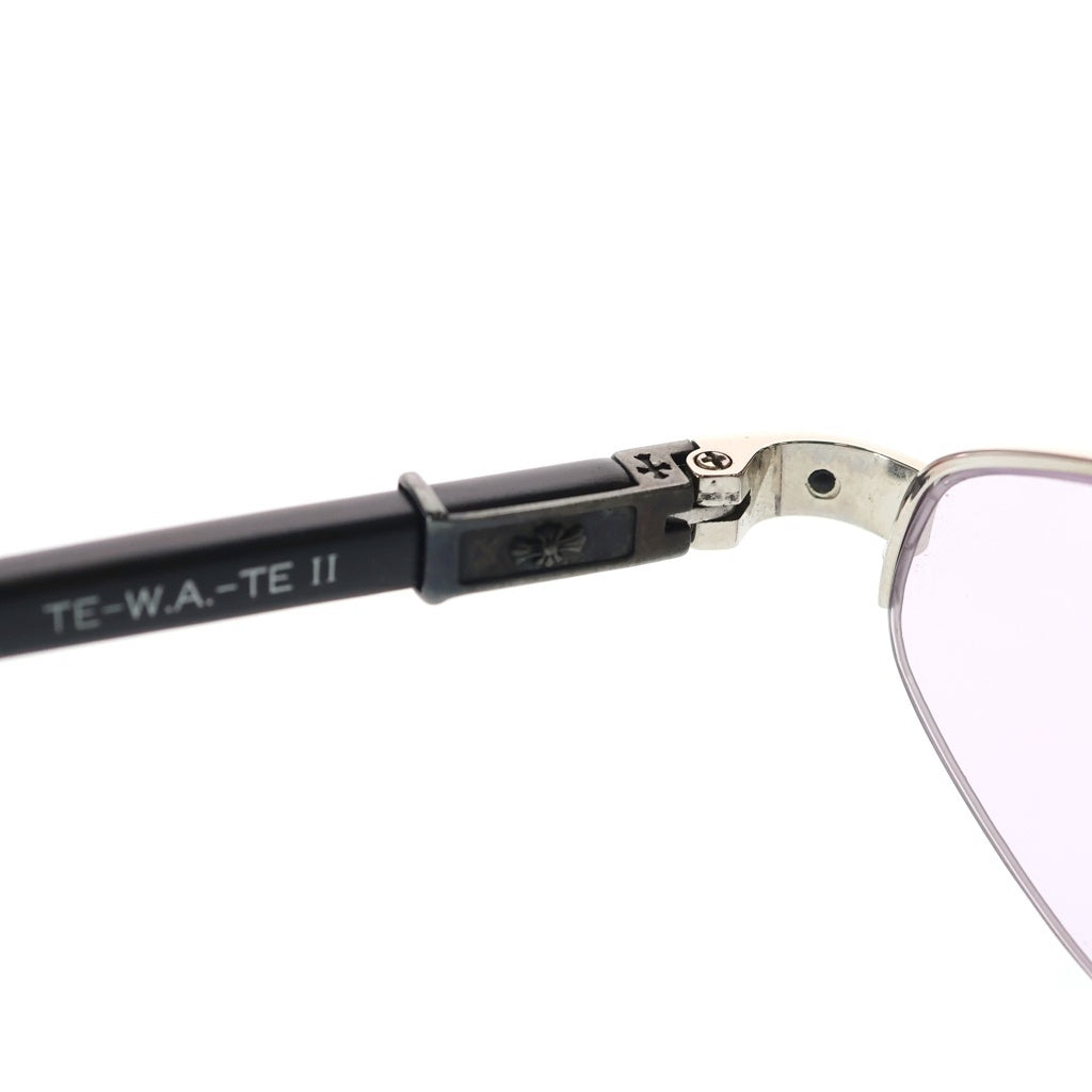 CHROME HEARTS(クロムハーツ) TE-W.A.-TE II BSフレア フレーム マホガニー ウッド フレーム 眼鏡 ブラウン