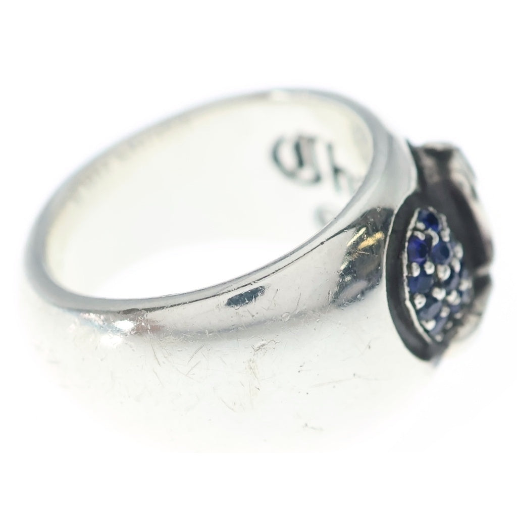 CHROME HEARTS(クロムハーツ) HEART IN BAND P SAP ハートインバンド PAVEサファイア シルバー