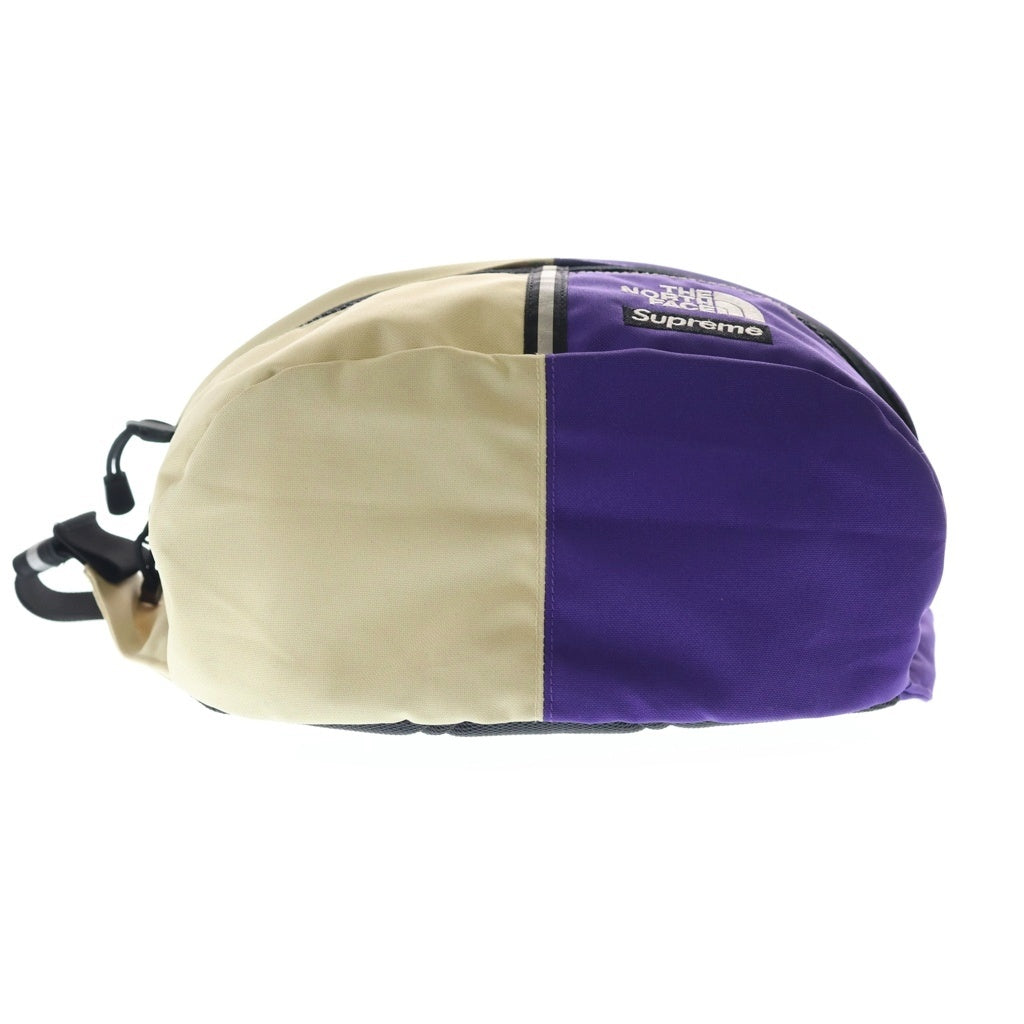 SUPREME(シュプリーム) 24SS ×THE NORTH FACE Split Waist Bag NM72400I ザ ノースフェイス スプリット ナイロン ウエストバッグ ベージュ/パープル