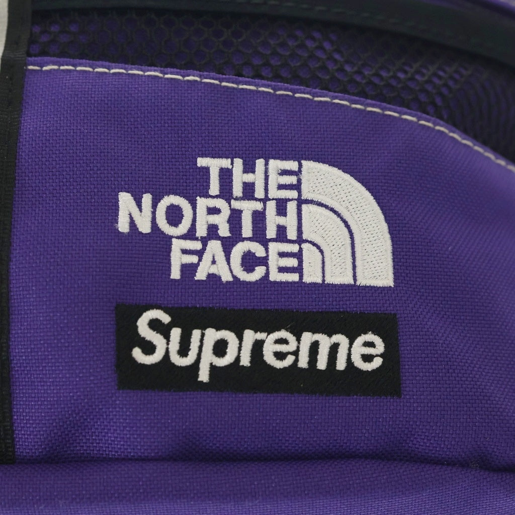 SUPREME(シュプリーム) 24SS ×THE NORTH FACE Split Waist Bag NM72400I ザ ノースフェイス スプリット ナイロン ウエストバッグ ベージュ/パープル