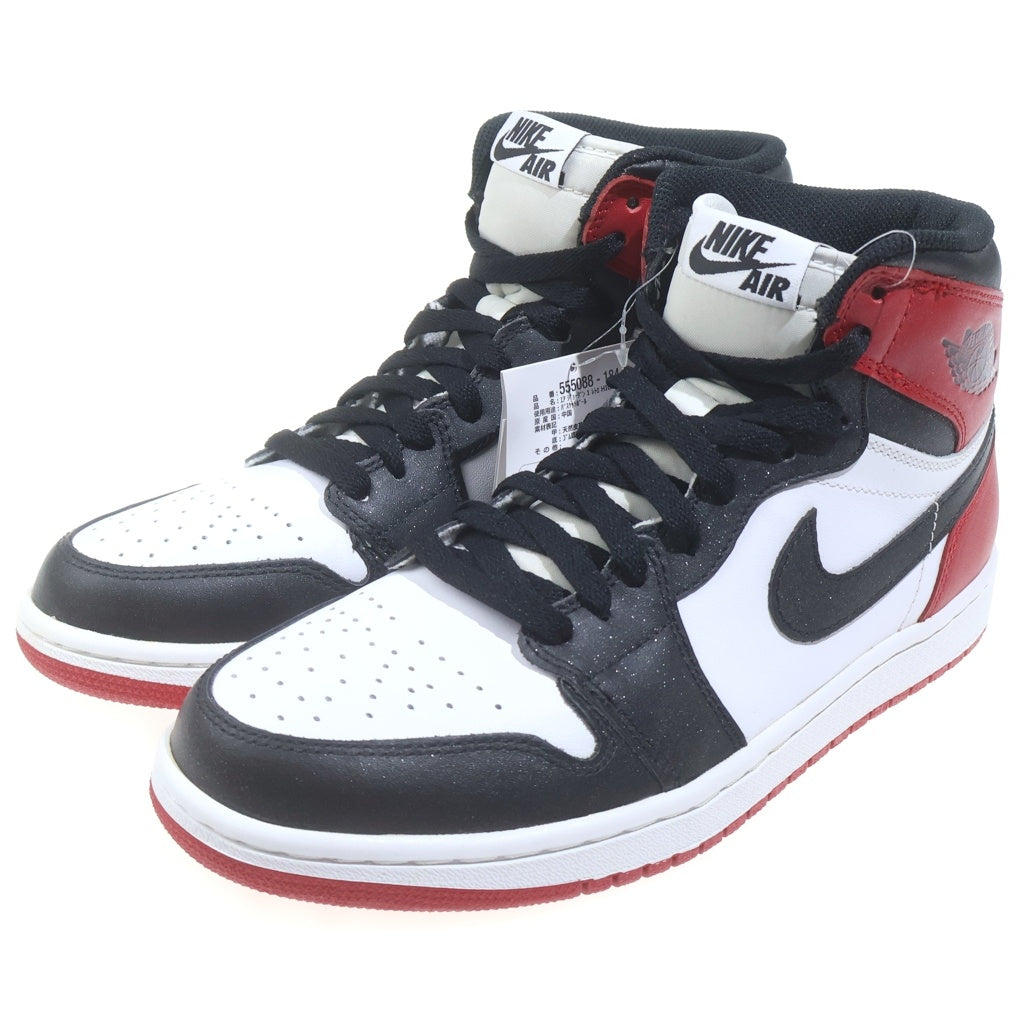 NIKE(ナイキ) 【観賞用 2013年製】 AIR JORDAN1 RETRO HIGH OG 555088-184 エアジョーダン1 ハイカットスニーカー つま黒 US8/26cm ブラック/レッド/ホワイト