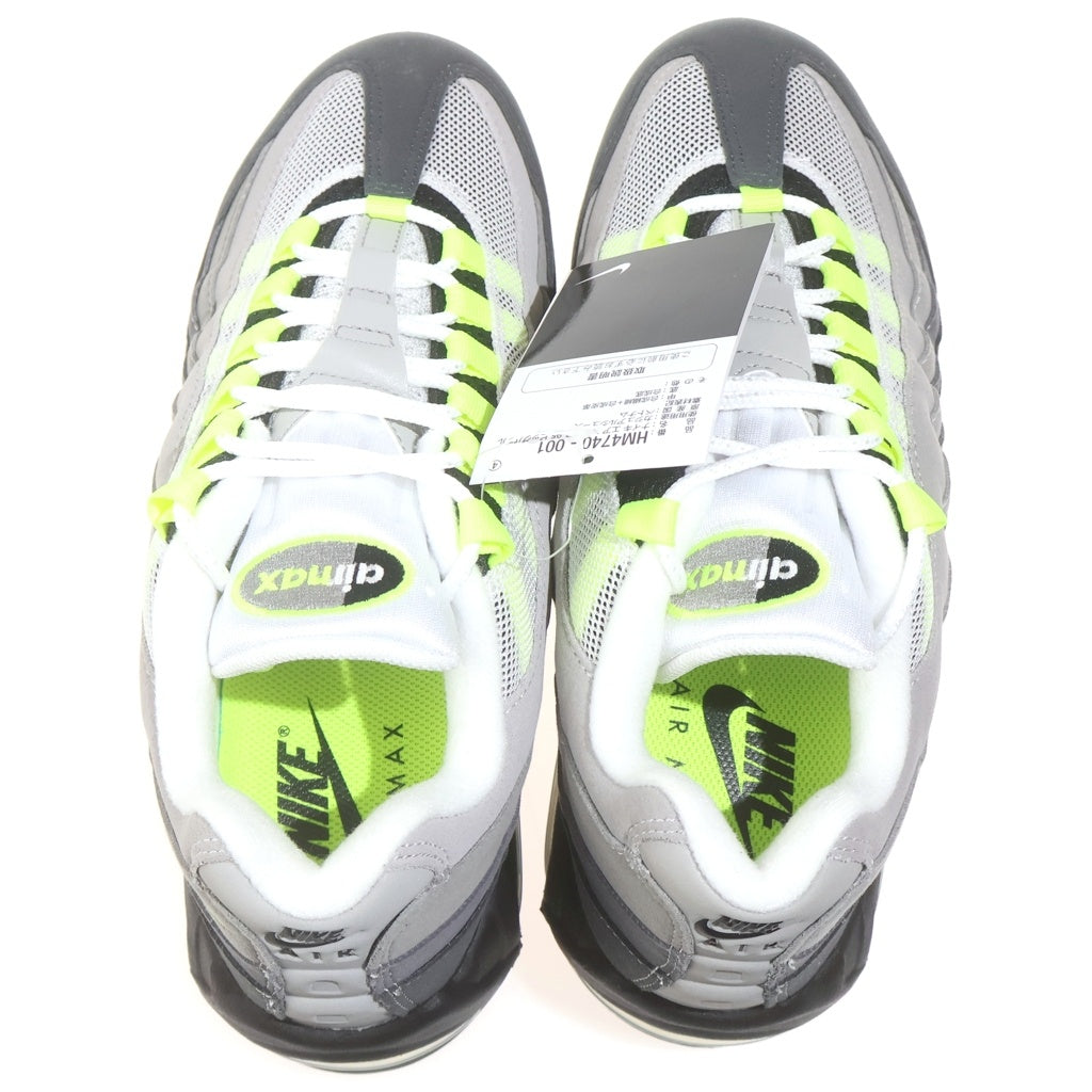 NIKE(ナイキ) AIR MAX 95 OG BIG BABBLE NEON YELLOW HM4740-001 エアマックス ビッグバブル ネオンイエロー ローカットスニーカー グレー/イエロー US8/26cm