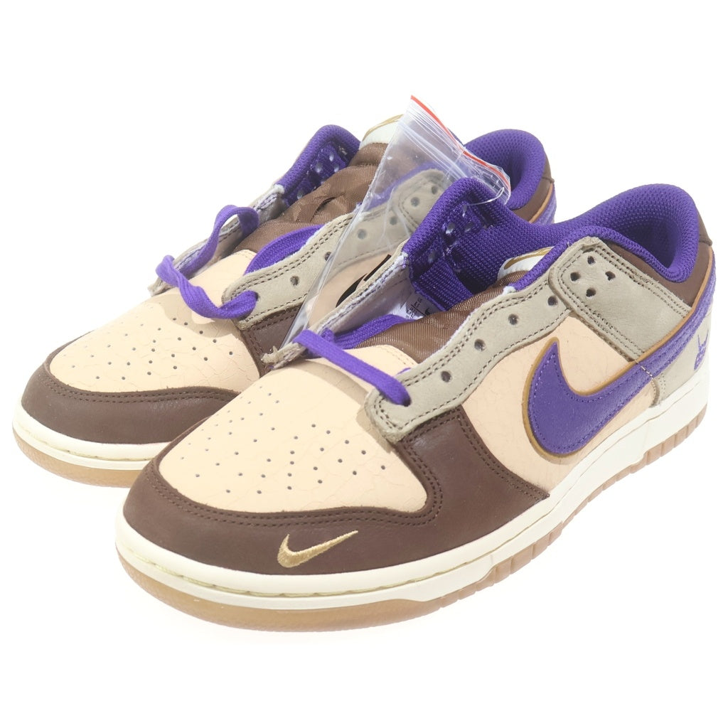 NIKE(ナイキ) DUNK LOW PRM SETUBUN DQ5009-268 ダンク プレミアム 節分 ローカットスニーカー ブラウン/パープル US9/ 26.5cm