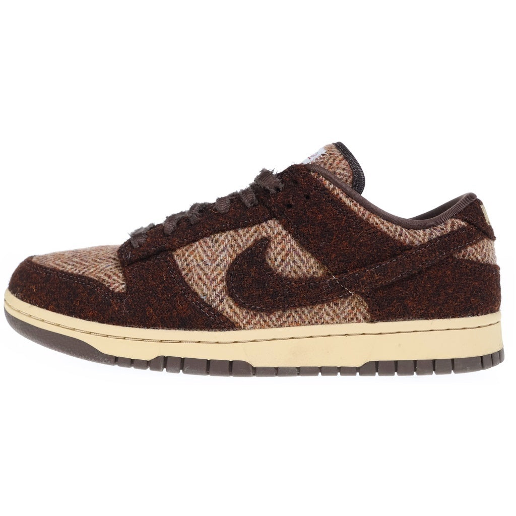 NIKE(ナイキ) ×Harris Tweed WMNS DUNK LOW Sesame ハリスツイードウィメンズ ダンク セサミ ローカットスニーカー ブラウン US12/29cm