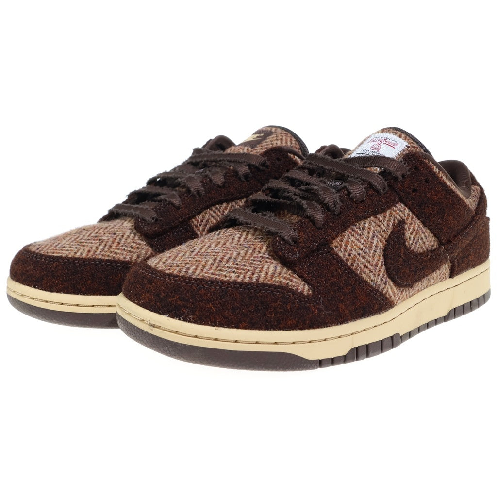 NIKE(ナイキ) ×Harris Tweed WMNS DUNK LOW Sesame ハリスツイードウィメンズ ダンク セサミ ローカットスニーカー ブラウン US12/29cm
