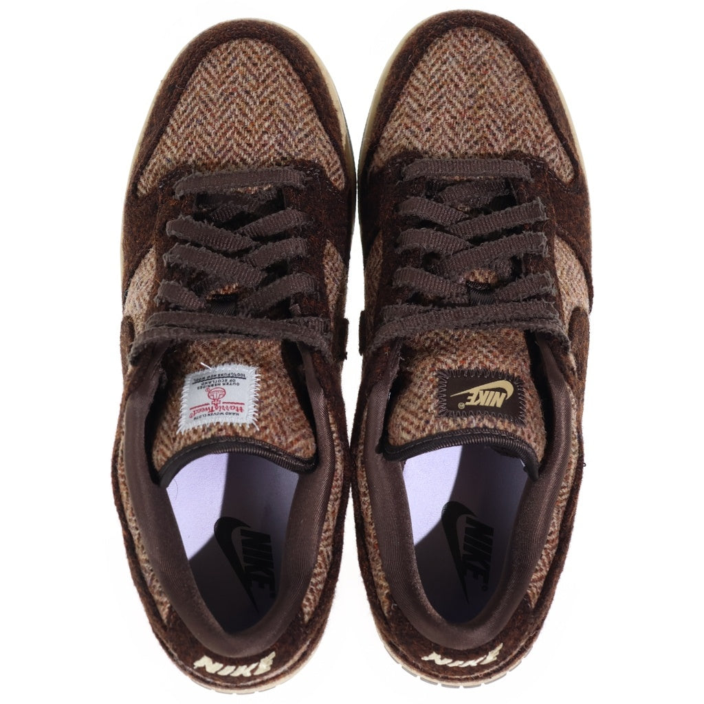 NIKE(ナイキ) ×Harris Tweed WMNS DUNK LOW Sesame ハリスツイードウィメンズ ダンク セサミ ローカットスニーカー ブラウン US12/29cm