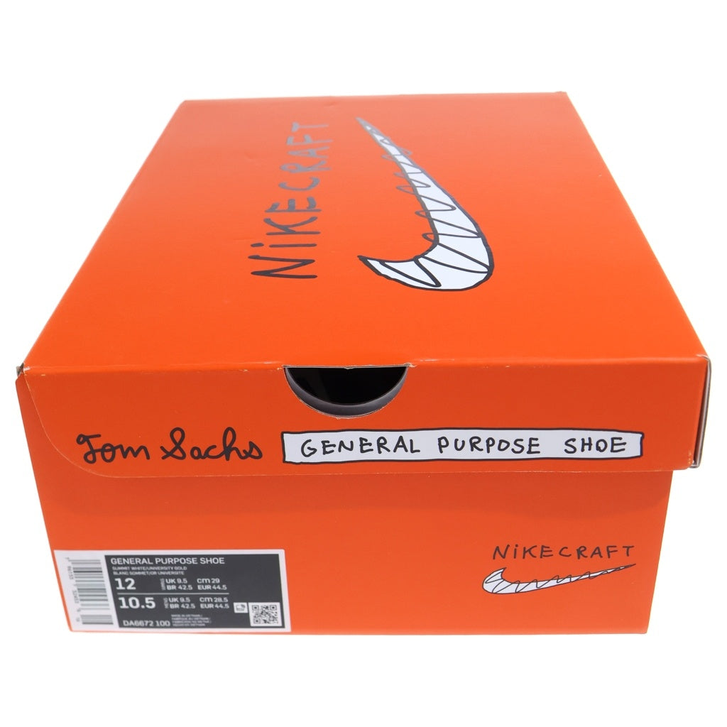NIKE(ナイキ) ×TOM SACHS WMNS CRAFT DA6672-100 トムサックス ウィメンズ クラフト ローカットスニーカー ホワイト US12/29cm