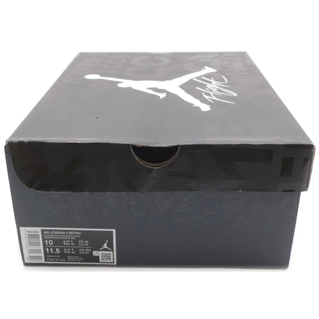 NIKE(ナイキ) AIR JORDAN 4 RETRO Fear FQ8138-002 エアジョーダン 4 レトロ フィアー ミッドカットスニーカー ブラック/グレー US10/28cm