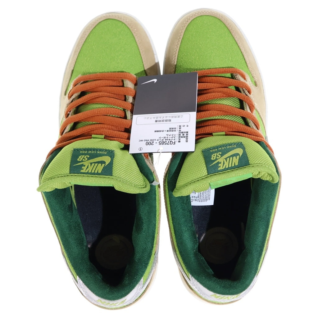 NIKE SB(ナイキエスビー) DUNK LOW PRO ESCARGOT FQ7585-200 ダンク プロ エスカルゴ ローカットスニーカー グリーン/ベージュ US10/28cm