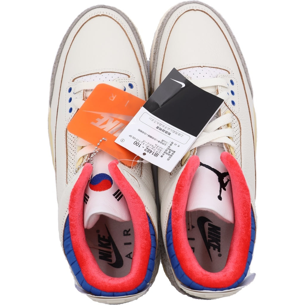 NIKE(ナイキ) AIR JORDAN 3 RETRO SEOUL IB1482-100 エアジョーダン3 ソウル ミッドカットスニーカー ホワイト US10/28cm