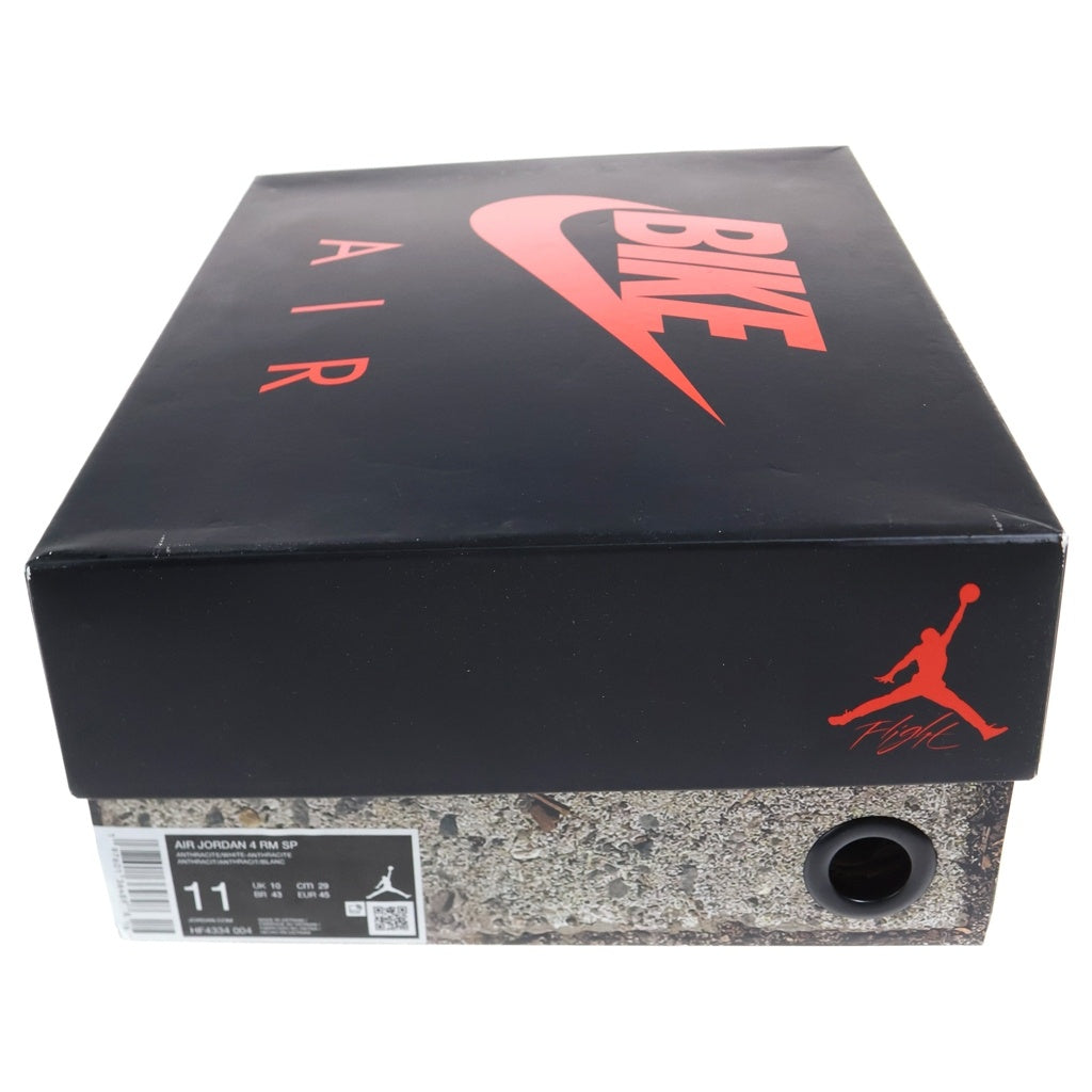 NIKE(ナイキ) ×NIGEL SYLVESTER AIR JORDAN 4 RM SP DRIVEWAY GREY HF4334-004ナイジェル シルヴェスター エア ジョーダン 4 ドライブウェイグレー ミッドカットスニーカー