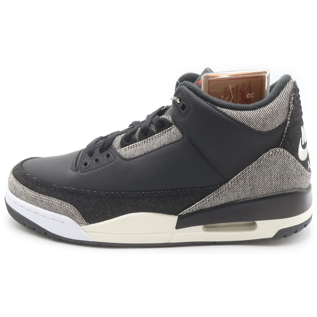 NIKE(ナイキ) ×Levi's AIR JORDAN 3 RETRO SP IR0914-400 リーバイス エアジョーダン3 レトロ ローカットスニーカー ブラック/インディゴ US10/28cm