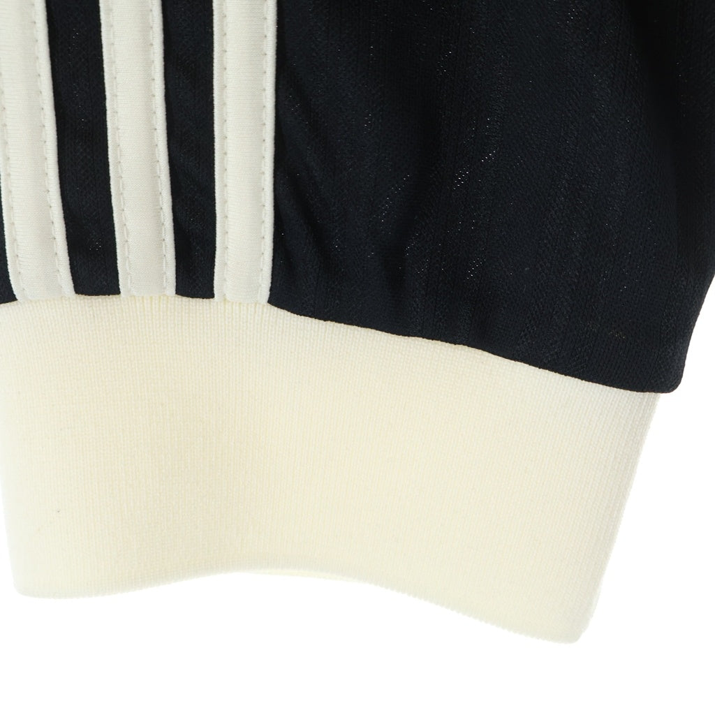 adidas(アディダス) ×oasis オアシス ツアー ジャカード 長袖 ポロシャツ ブラック/ホワイト KY8722