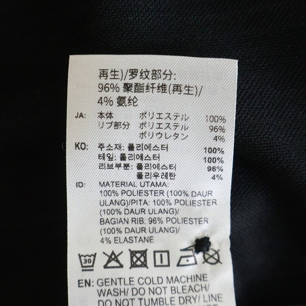 adidas(アディダス) ×oasis オアシス ツアー ジャカード 長袖 ポロシャツ ブラック/ホワイト KY8722