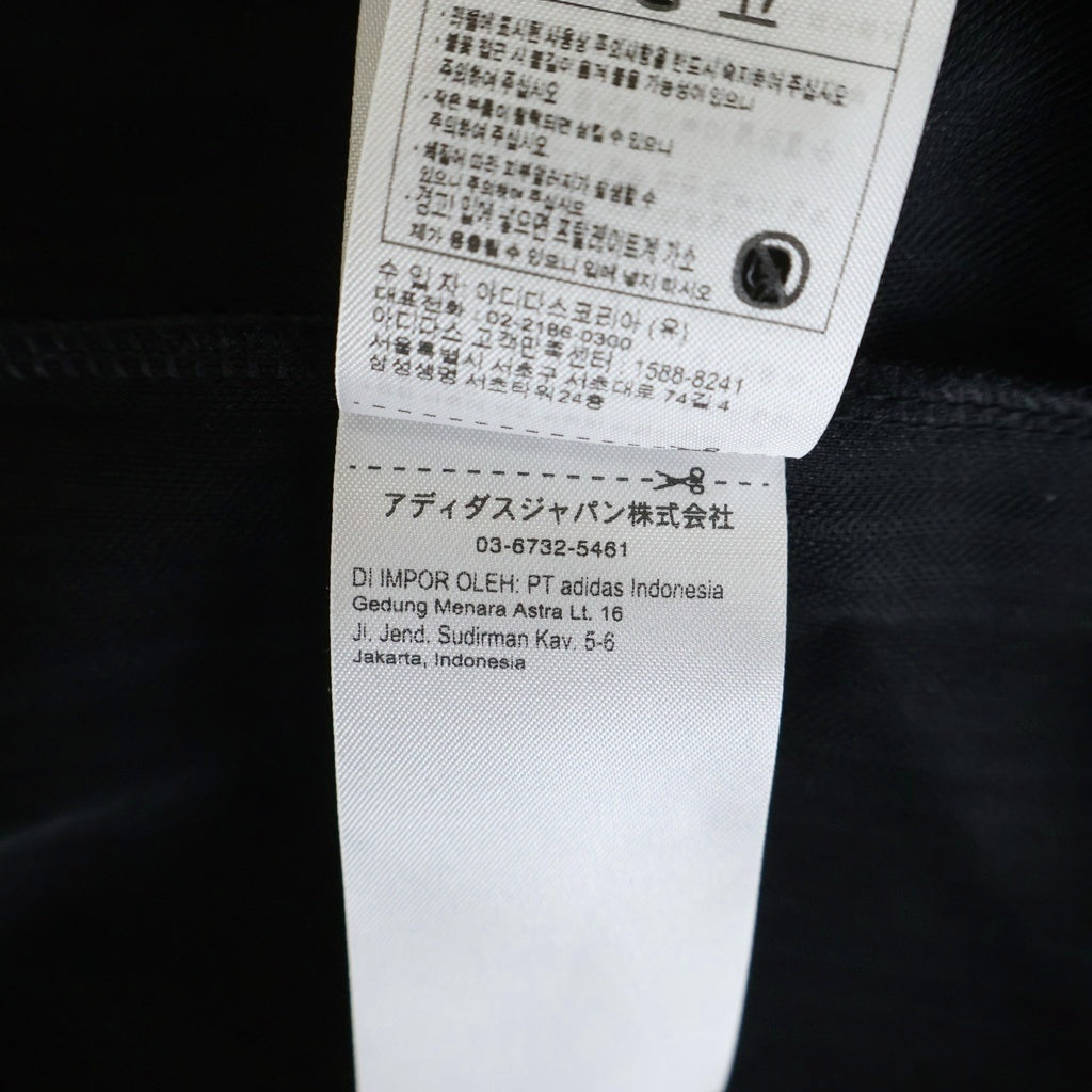 adidas(アディダス) ×oasis オアシス ツアー ジャカード 長袖 ポロシャツ ブラック/ホワイト KY8722
