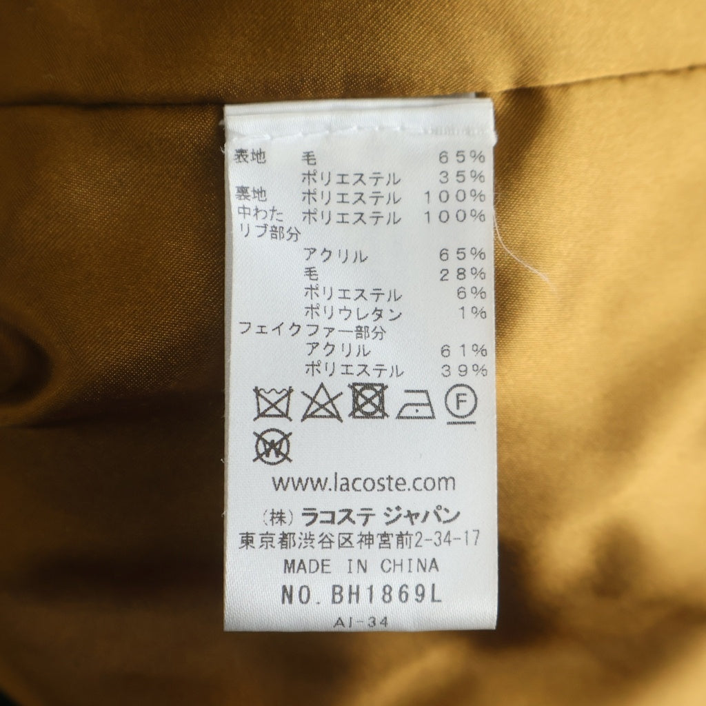 SUPREME(シュプリーム) 19AW ×LACOSTE Wool BomberJacket ラコステ チェック総柄 ジップアップ ウール ボンバージャケット グリーン
