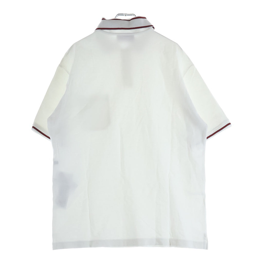 GUCCI(グッチ) Collar Logo S/S Polo カラーロゴ 半袖ポロシャツ ホワイト/レッド 784422 XJGJW