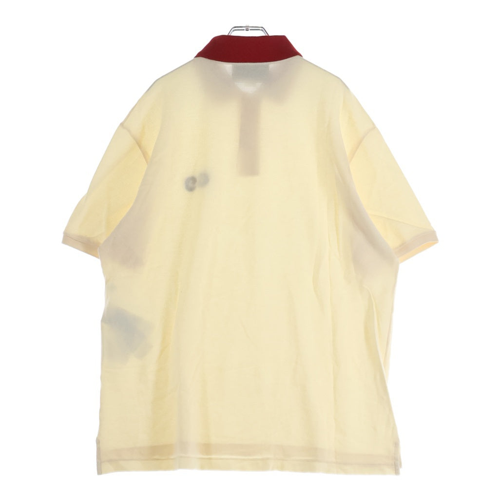GUCCI(グッチ) GG Embroidery S/S Polo ロゴ刺繍 半袖ポロシャツ アイボリー 574086 XJA6C