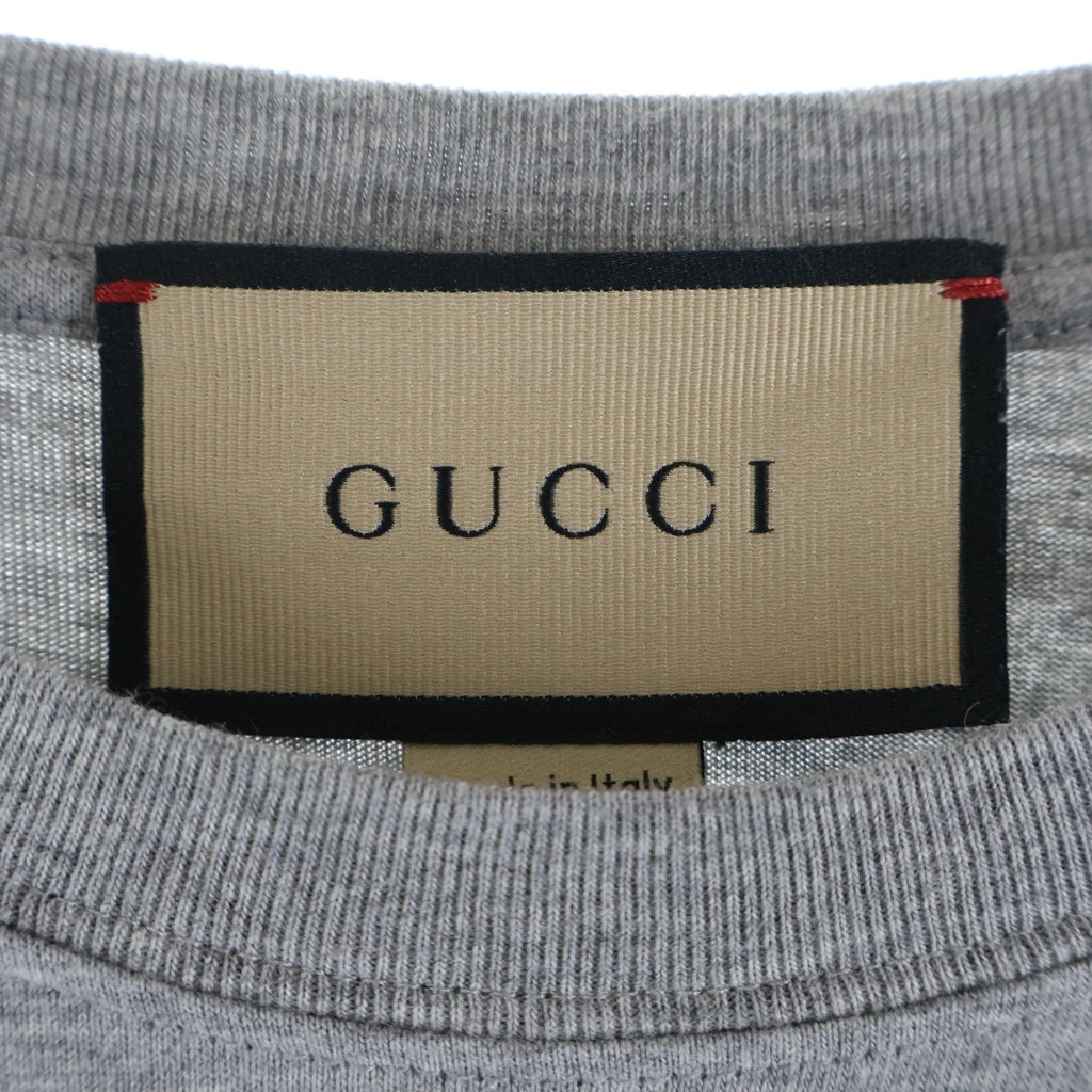GUCCI(グッチ) カレッジロゴ 半袖Tシャツ グレー 771758 XJGA5