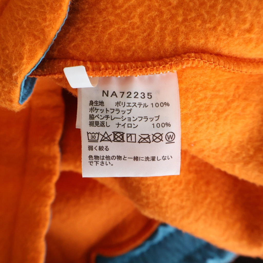 THE NORTH FACE(ザノースフェイス) TRANS ANTARCTICA FLEECE JACKET ラバーパッチデザイン フリース ジャケット オレンジ NA72235