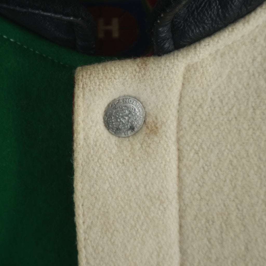 VINTAGE(ヴィンテージ) 90s VINTAGE JEFF HAMILTON ヴィンテージ ジェフハミルトン NBAロゴワッペン総柄 スタジャン マルチ