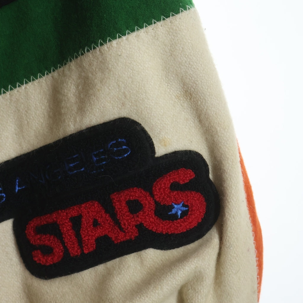 VINTAGE(ヴィンテージ) 90s VINTAGE JEFF HAMILTON ヴィンテージ ジェフハミルトン NBAロゴワッペン総柄 スタジャン マルチ
