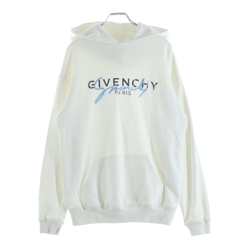 GIVENCHY(ジバンシィ) ロゴプリント 刺繍 プルオーバースウェットパーカー ホワイト BWJ01C3Z3Q レディース