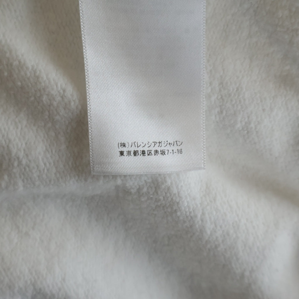 BALENCIAGA(バレンシアガ) PARIS アーチ刺繍ロゴ プルオーバースウェットパーカー ホワイト 675003 TLVL8