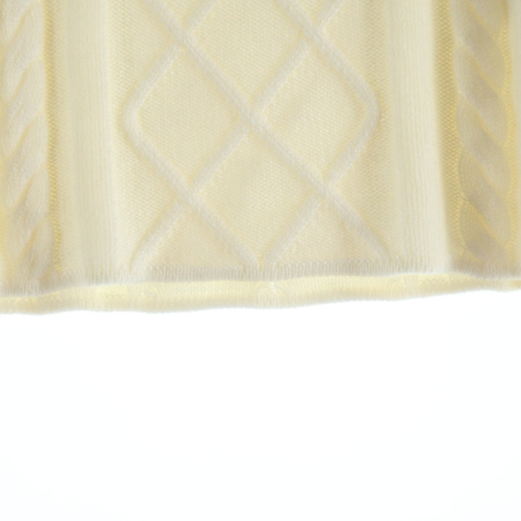 KITH(キス) 24AW Woven Mulberry Cable Knit ウーブン ケーブルニットセーター ホワイト レディース