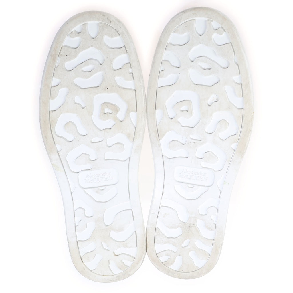 Alexander McQueen(アレキサンダーマックイーン) レースアップ キャンバス ハイカットスニーカー ホワイト レディース 38 1/2 666381