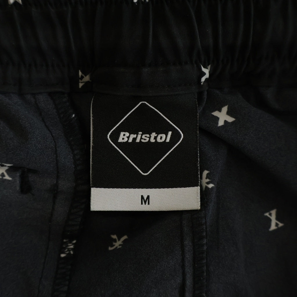 F.C.R.B.(エフシーアールビー) 21SS ×GOD SELECTION XXX GAME SHORTS ゴッドセレクション ゲーム ロゴ 総柄 ショートパンツ ハーフパンツ ショーツ ブラック FCRB-210119